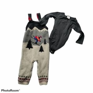 Hanna Andersson knit overalls size 85